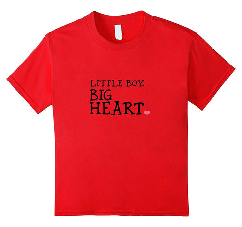 Kids Little Boy. Big Heart.  T-Shirt.  Valentine Or Anytime Shirt-Amazon