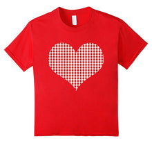 Red Heart Valentine's Day Shirt Women Girls Top-Amazon