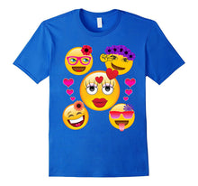 Valentine's Day Cool Emoji T-Shirt for Girls and Women-Amazon