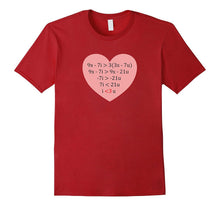 Equation of Love - Funny Math Valentine's Day Shirt-Amazon