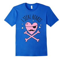 Kids Valentine's Day Funny Shirt - I Steal Hearts Pirate Tee-Amazon