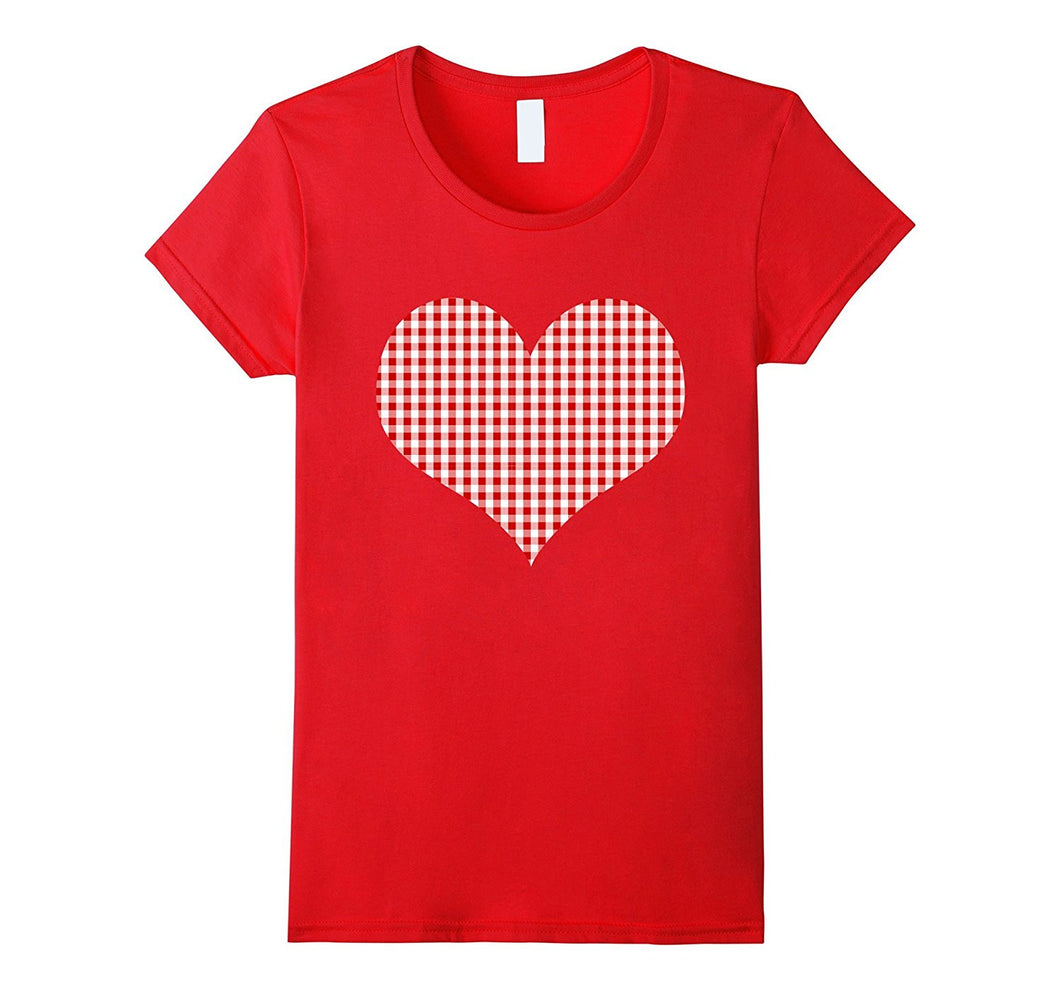 Red Heart Valentine's Day Shirt Women Girls Top-Amazon