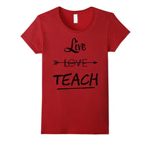 Teacher Shirt Valentines Day live love teach students tshirt-Amazon