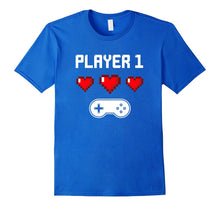 Player 1 T-shirt | Video Game Couples Shirt | Pixel Heart-Amazon