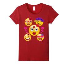 Valentine's Day Cool Emoji T-Shirt for Girls and Women-Amazon