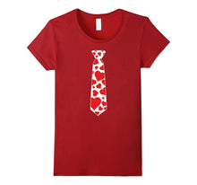 Valentine's Day Hearts Neck Tie T-Shirt For Kids &amp; Adults-Amazon