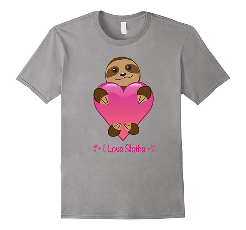 I Love Sloths Tshirt - Perfect Valentines Day Gift T-Shirt-Amazon