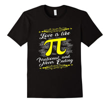 Funny Love is Like Pi T-shirt Geek Maths Couples Gift-Amazon
