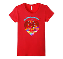 Valentines Day Shirt You Fill My Heart With Love Kids Adults-Amazon