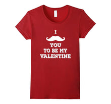 I Mustache You To Be My Valentine Red Kids T-Shirt-Amazon