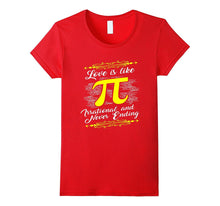 Funny Love is Like Pi T-shirt Geek Maths Couples Gift-Amazon