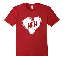 MEH Anti Valentines Day Candy Heart Sarcastic Expression tee-Amazon