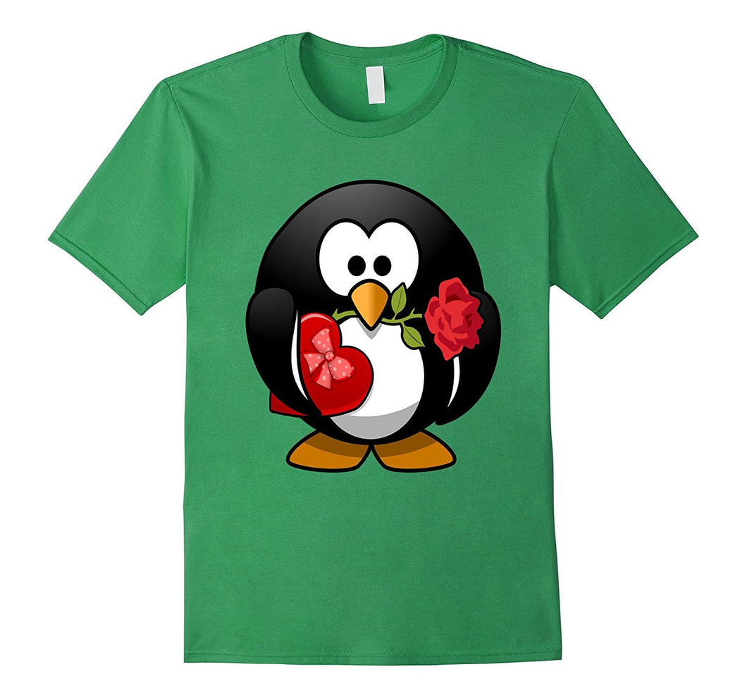 Valentine's Day Penguin T Shirt  Love Relationships Couples-Amazon