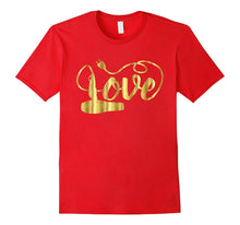 Valentines Day Shirt Love Hair Stylist Hairdresser Gift Gold-Amazon