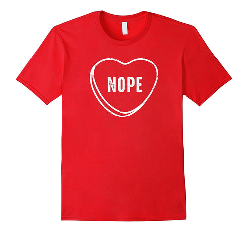 Nope Anti Valentines Day T-Shirt-Amazon