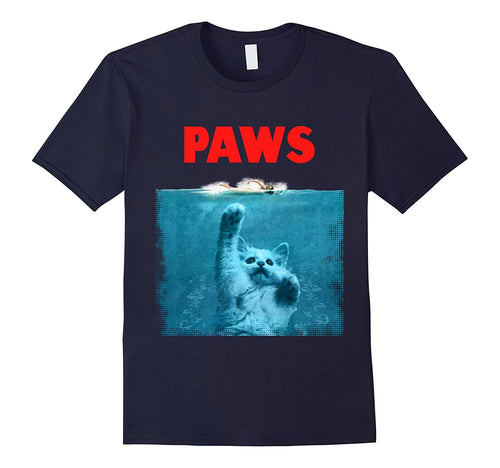 Paws Kitten Meow Parody Funny Tshirt Cat Lover Gifts-Amazon