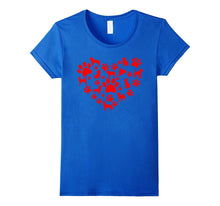 Dog Paw Heart Valentine Tshirt-Amazon
