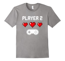 Player 2 T-shirt | Video Game Couples Shirt | Pixel Heart-Amazon