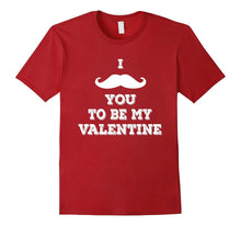 I Mustache You To Be My Valentine Red Kids T-Shirt-Amazon