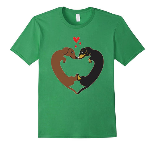 Dachshund Heart Shirt - Valentine's Day TShirt-Amazon