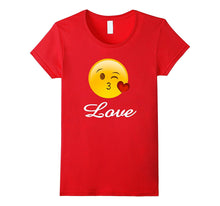 Emoji Valentines Day Shirt Heart Kiss Love Kids Women Girls-Amazon