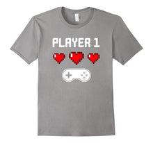 Player 1 T-shirt | Video Game Couples Shirt | Pixel Heart-Amazon