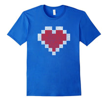 Gamer 8 Bit Distressed Heart Valentines Day Gift T-Shirt-Amazon
