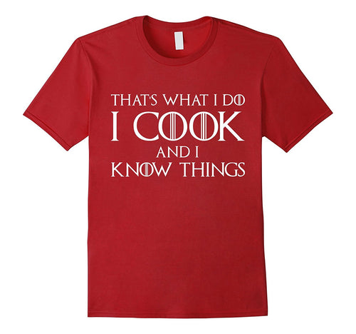 That's What I Do I Cook And I Know Things T-Shirt Chef Shirt-Amazon