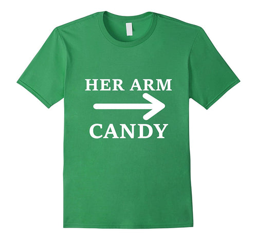 Her Arm Candy Funny Valentines Day T Shirt Gift for Him-Amazon