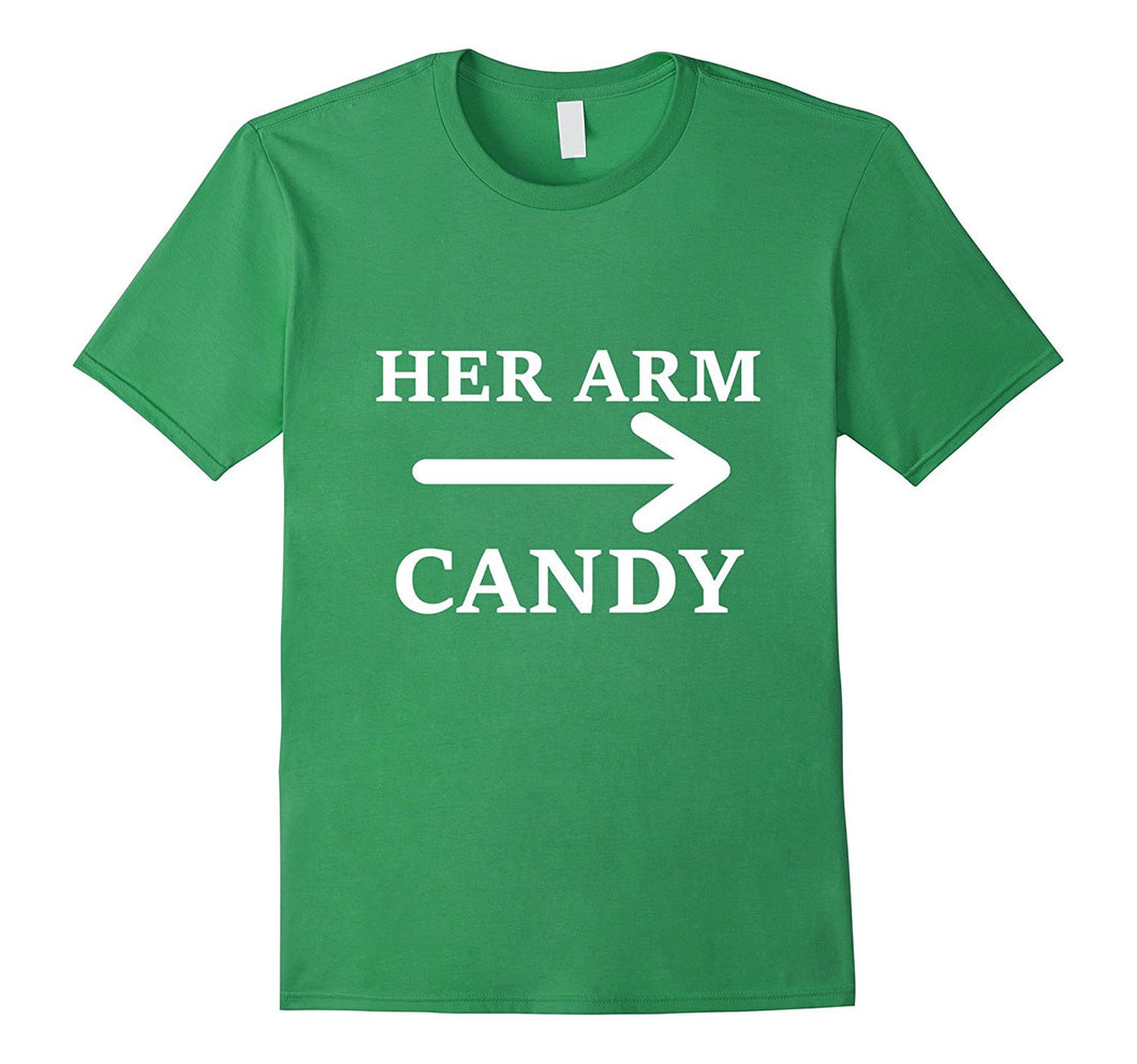 Her Arm Candy Funny Valentines Day T Shirt Gift for Him-Amazon
