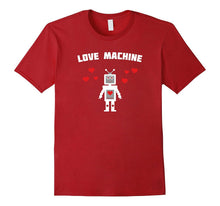 Love Machine Robot Cute Valentines Day T-Shirt Gift Unisex-Amazon