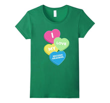 i love my second graders valentine day great gift t shirt-Amazon