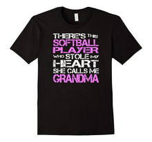 Softball Player Stole My Heart She Calls Me Grandma T-Shirt-Amazon
