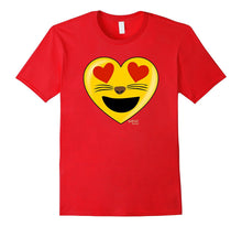 Emoji Heart Valentine's Day Shirt Cat Heart Emoji Shirt-Amazon