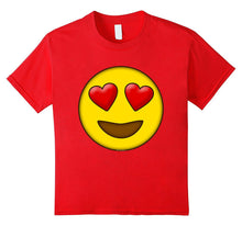 Kids Cute Heart Eyes Emoji Valentine's Day Love Kids Boys T-Shirt-Amazon