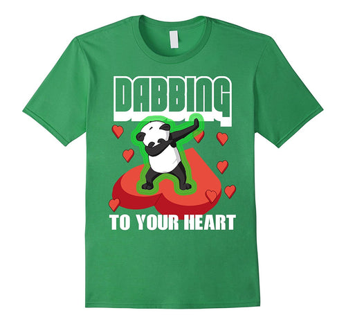 Cute Panda DABBING TO YOUR HEART Valentines Day Shirt Funny-Amazon