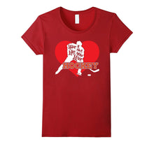 Love Me Like You Love Hockey T Shirt-Valentines Day Tee-Amazon