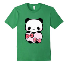 Cute Panda Holding Pink Heart T-Shirt Valentine Gift Ribbon-Amazon