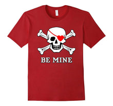 Valentine's Day Pirate Be Mine Funny T-Shirt-Amazon