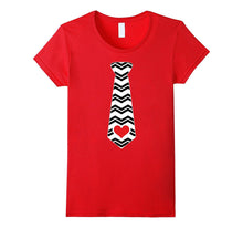 Valentines Day Heart Necktie T-Shirt For Kids &amp; Adults-Amazon