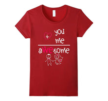 You And Me Awesome Couple Valentine's Day Funny Math T-Shirt-Amazon