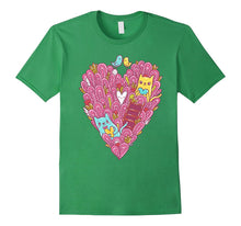 Valentines Day Shirt For Women Girls Love cats Heart-Amazon