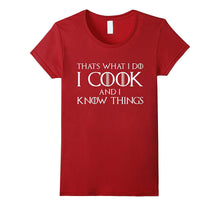 That's What I Do I Cook And I Know Things T-Shirt Chef Shirt-Amazon