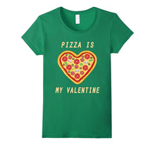 Pizza Is My Valentine Happy Valentine Funny T-Shirt-Amazon