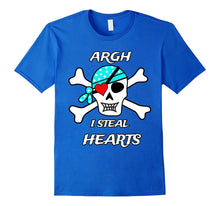 Valentines Day T Shirt Pirate Skull Heart Patch-Amazon