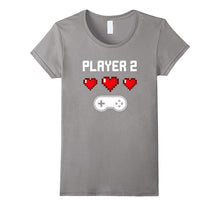 Player 2 T-shirt | Video Game Couples Shirt | Pixel Heart-Amazon