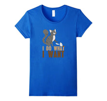 I Do What I Want Cat Playing Mouse Funny Cute Kitty Shirt-Amazon