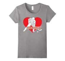 Love Me Like You Love Hockey T Shirt-Valentines Day Tee-Amazon