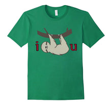 I Sloth You -  Funny Lazy Sloth hanging out T Shirt-Amazon