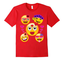 Valentine's Day Cool Emoji T-Shirt for Girls and Women-Amazon